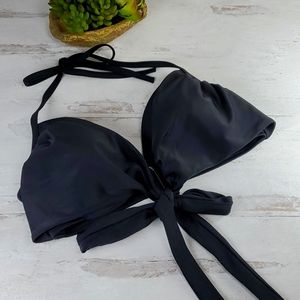 Victoria's Secret | The Wrap Halter Black Bikini Swim Top